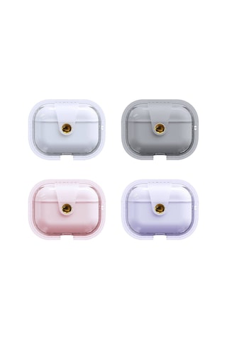Apple Uyumlu AirPods Pro Zore Airbag 33 Darbelere Karşı Dayanıklı Magnetik Kılıf-pembe Pembe