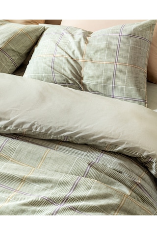 Bettine Çift Kişilik Pamuklu Baskılı Nevresim Takımı - Haki 8684427218709 Çok Renkli