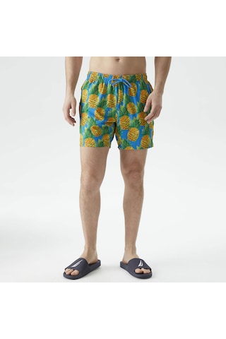 Nautica Erkek Mavi Standart Fit Deniz Şortu 15486474