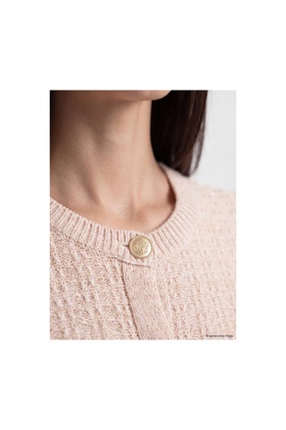 LC Waikiki Nevavm Farkıyla Lcw Everyday Pembe Triko Desenli Kısa Kadın Hırka Pembe - 929688883 Pembe