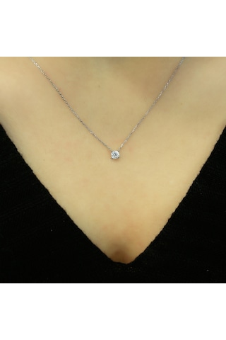 Lova 0,23 Karat Pırlanta Tektaş Kolye - 2030013