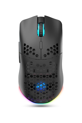 T66 Kablosuz 3 Modlu Mouse-650 Mah Batarya - 12000 Fps - 20g - Rgb Aydınlatma Diğer