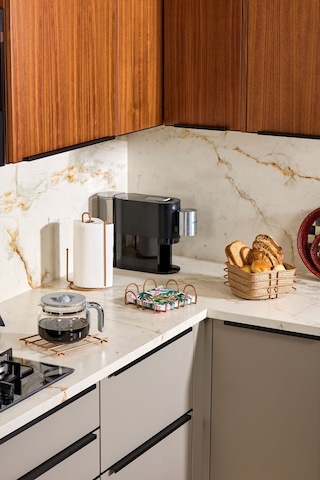 Edora Home 4'lü Rose Servis Sunum Seti, Peçetelik, Kağıt Havluluk, Ekmeklik, Nihale - Metal Paslanmaz