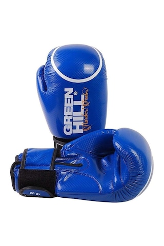Green Hill Panther Carbon Deri Boks Ve Kick-boks Eldiveni Mavi