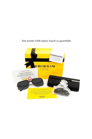 Fila I675 509p 51 Unisex Oval Siyah Metal Güneş Gözlüğü