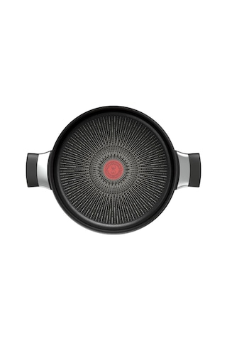 Titanyum 6x Excellence İndüksiyon Tabanlı Kısa Tencere 24cm 001 Siyah