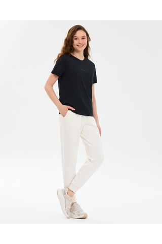 Skechers W Essential Crewneck T-shirt Kadın Siyah Tshirt S2510029-3817