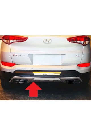 Hyundai Tucson Ön Arka Tampon Koruması Kromlu 2015-2018 Arası Uyumlu
