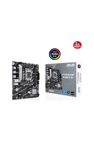 Asus Prıme B760m-r D4 Intel B760 Soket 1700 Ddr4