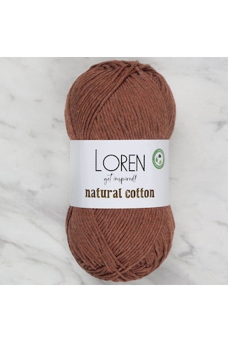 Loren Natural Cotton Tarçın El Örgü İpi - R072