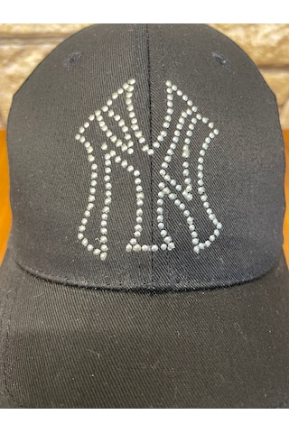 Hamze Ny Yankees New York Detaylı Beyzbol Gabardin Cap Şapka Siyah