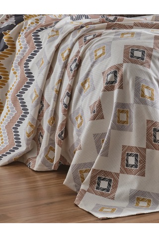 Loyal Home Çift Kişilik 4 Parça Pike Takımı 200x240 Cm Bej