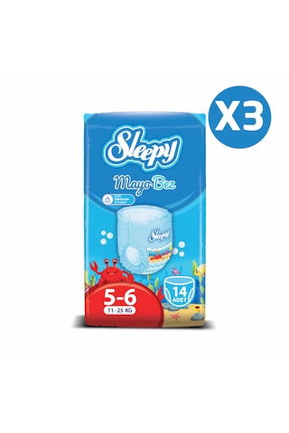 Sleepy Mayo Külot Bez 6 Numara Xlarge 3'LÜ PAKET 42 Adet