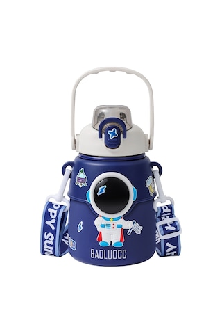 Açık Çelik Astronot Çocuklar Bardağı - Pembe