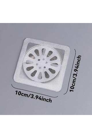 Kendinden Yapışkanlı Banyo Ve Lavabo Gider Filtresi Beyaz