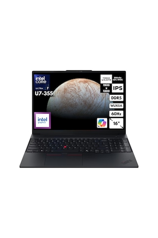 Lenovo Thinkpad E16 G4 21YC0042TXHMF4 U7-355 48 GB 1 TB SSD 16'' Freedos WUXGA Dizüstü Bilgisayar