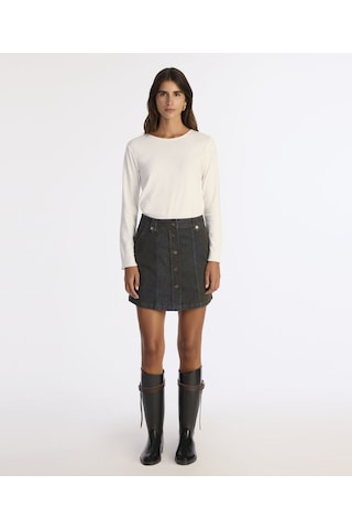 Yargıcı Düz Normal Bel Etek 25kket4020x 516 Lacivert