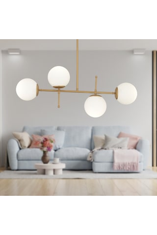 Apliqa Günay 4 Başlıklı Modern Mutfak Salon Yatak Odası Avize