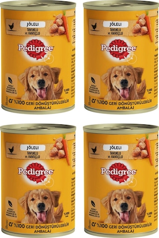 Pedigree Tavuklu Konserve Yaş Mama 400 Gr X 4 Adet