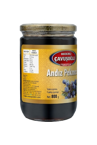 Bozkırlı Çavuşoğlu Andız Pekmezi Cam Kavanoz 800 G
