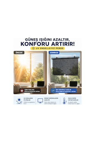 50x125 Cm Geri Çekilebilen Araç İçi Ön Cam Güneşlik, Ev Tipi Cam Güneşlik Uv Engelleyici Siyah