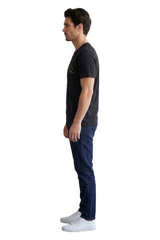 Cazador 44330 Siyah Erkek Bisiklet Yaka Tshirt