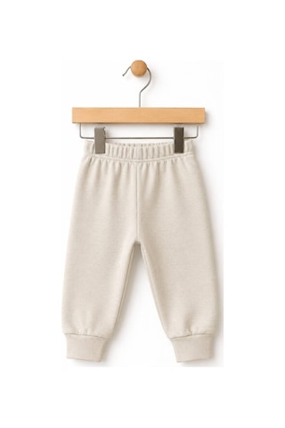 H&c Coolboy H&c %100 Pamuk Penye Bebek Tek Alt Pantalon 0-36 Ay Bej