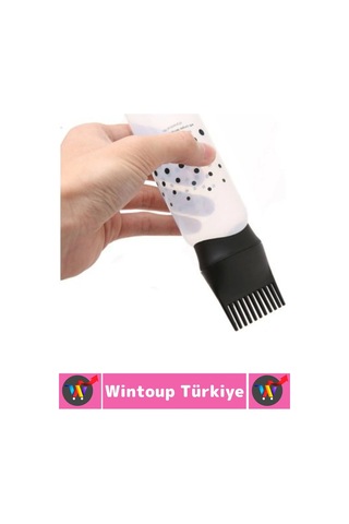 Yüksek Kaliteli Saç Bakımı Boya Yağ Krem Kolay Uygulama Çok Şık Taraklı Saç Uygulama Şişesi 1 Adet