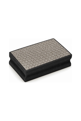Telum Handpad Siyah 120 Kum 90 55 Mm Elmas El Zımparası Cam Kenar Taşlama Pedi