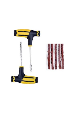 Fastbuy Turcoshop11 Sarı Set Komple Lastik Tamir Kiti - Araba & Motosiklet Lastikler İçin