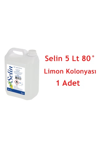 Selin Limon Kolonyası 5 L + Limon Kolonyası Sprey 2 x 50 ML + Huni