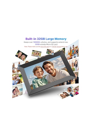 Uhale 32 Gb Depolama 10.1 İnç Dijital Fotoğraf Çerçevesi, Elektronik Wifi, Sd Kart Yuvası, Bilgisayar Ips Dokunmati Diğer