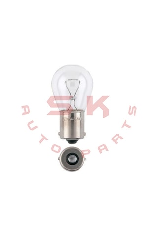Skauto 10'Lu 12V 93 P21W Tek Duy Park Stop Sinyal Ampul BA15S