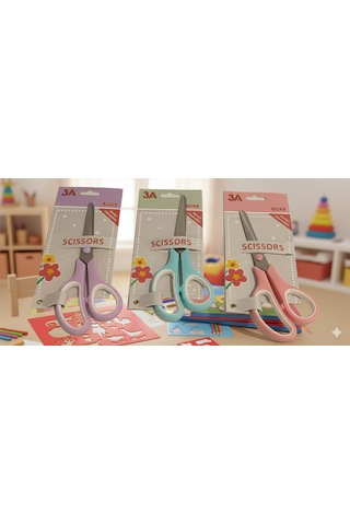 Ark Pastel Renkli Makas 7,5 Inch 19 Cm 2 Adet