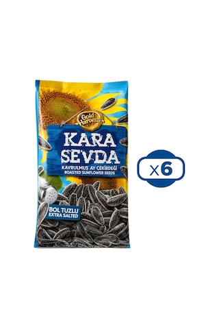 Kara Sevda Ay Çekirdeği 180 Gr Bol Tuzlu X 6 Adet