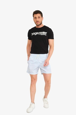 Superfly Men Swimwear Shorts L.blue Sunny Erkek Şort 21679-11 Siyah