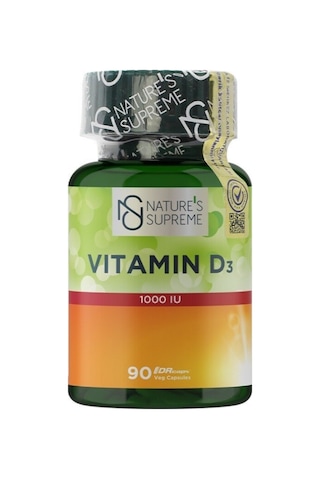Natures Supreme Vitamin D3 1000 Iu 90 Kapsül Aromasiz