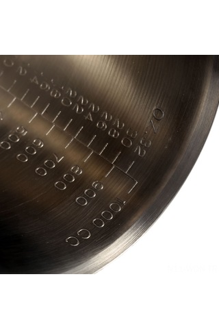 Neevoyu Stahlçelik 1000ml Çelik Kahve Latte Kapı, Süt Köpükleme, Ölçüm Ve Süt Köpük Makinesi İle Uyumlu, Ölçekli Açık Ağızlı Tasarım Diğer