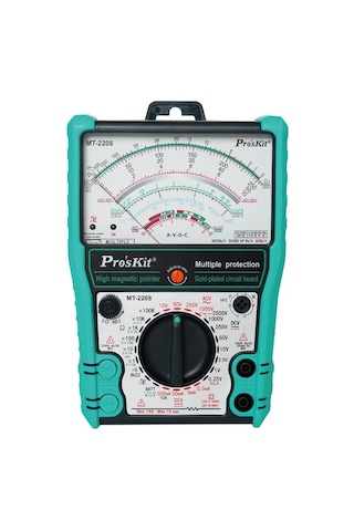 Proskit Mt-2208 Korumalı Analog Multimetre Ac/dc 1000v 10 Amper Buzzer Test Lead