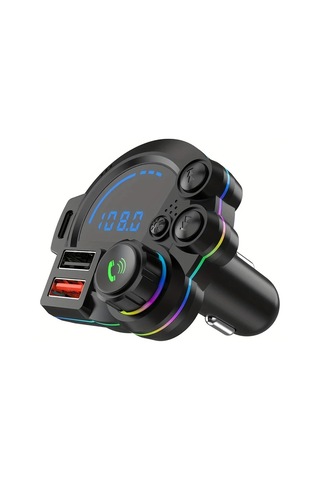 Honeybeeshop P22 Kablosuz Araç Mp3 Çalar El Free Arama Mono Ses Kablosuz Bağlantı Pd 20w Qc 3.0 Uyumlu Araç Priz 36v Pil Gerektirmez