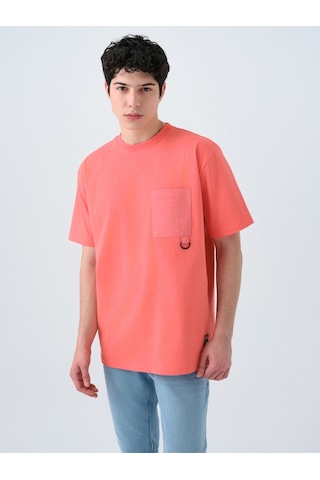 Loose Fit Erkek Tshirt K.kol Turuncu