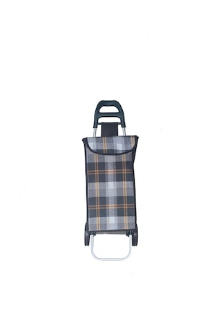 Tekerlekli Pazar Arabası Ve Çantası, Pazar Sepeti - Turuncu Beyaz