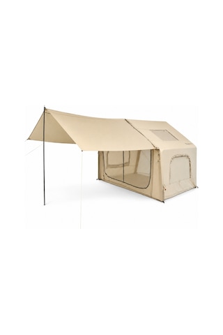 Tenteli Şişme Çadır - Baca Çıkışlı - Freecamp Turbo Canopy - 8 Kişilik - 8 M² Çok Renkli