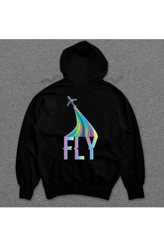Fly Uçuş Plane Uçak Retro Sweatshirt Unisex Kapüşonlu Hoodie 001