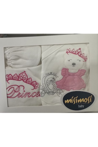 Missimosi Princepembe 5 Li Zıbın Seti Hastane Çıkışı Pamuklu Pembe