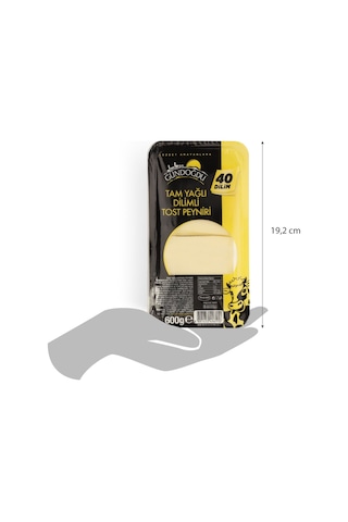 Gündoğdu Dilimli Kaşar Peyniri 600gr 3'lü