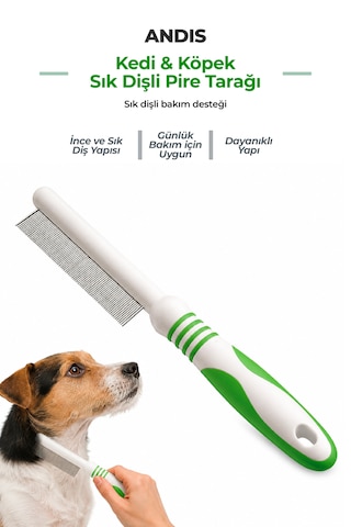 Andis Kedi Köpek Sık Dişli Pire Ve Bit Temizleme Tarağı
