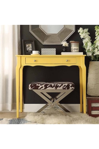 Wooding 100 Cm Çekmeceli Masif Sarı Lake Bonamy Dresuar Sarı