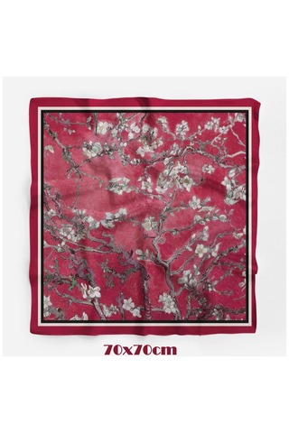 Tua İpek Cherry Blossom Desen Fular 70x70cm Karışık