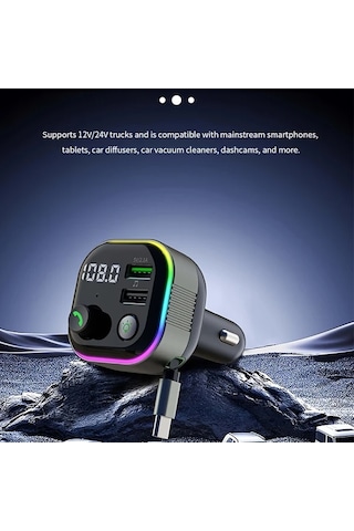 Honeybeeshop Gz11 3ü 1 Arada Geri Çekilebilir Araba Şarj Cihazı Hızlı Şarj Düğüm Olmayan Iphone 15 14 13 12 11 Galaxy Pıxel Uyumlu